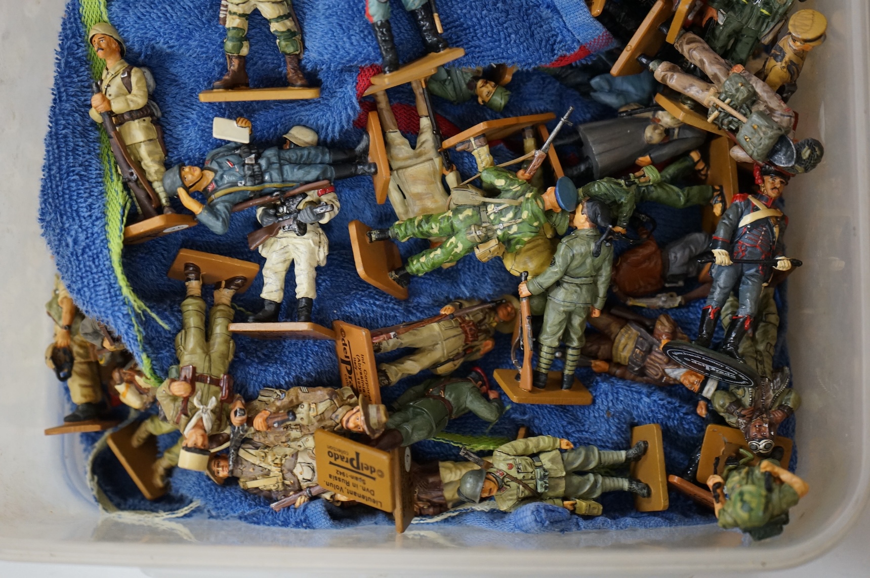 A large collection of Del Prado white metal model soldiers